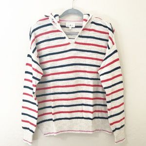Lou & Grey Striped Hoodie Sweater